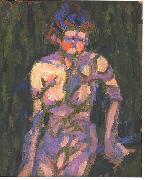 Ernst Ludwig Kirchner Female nude with shadow of a twig oil on canvas